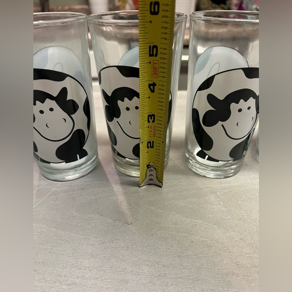 FIRNA COW BLACK AND WHITE ROTUND DRINKING GLASSES TUMBLERS LOT OF 10 - Picture 11 of 16